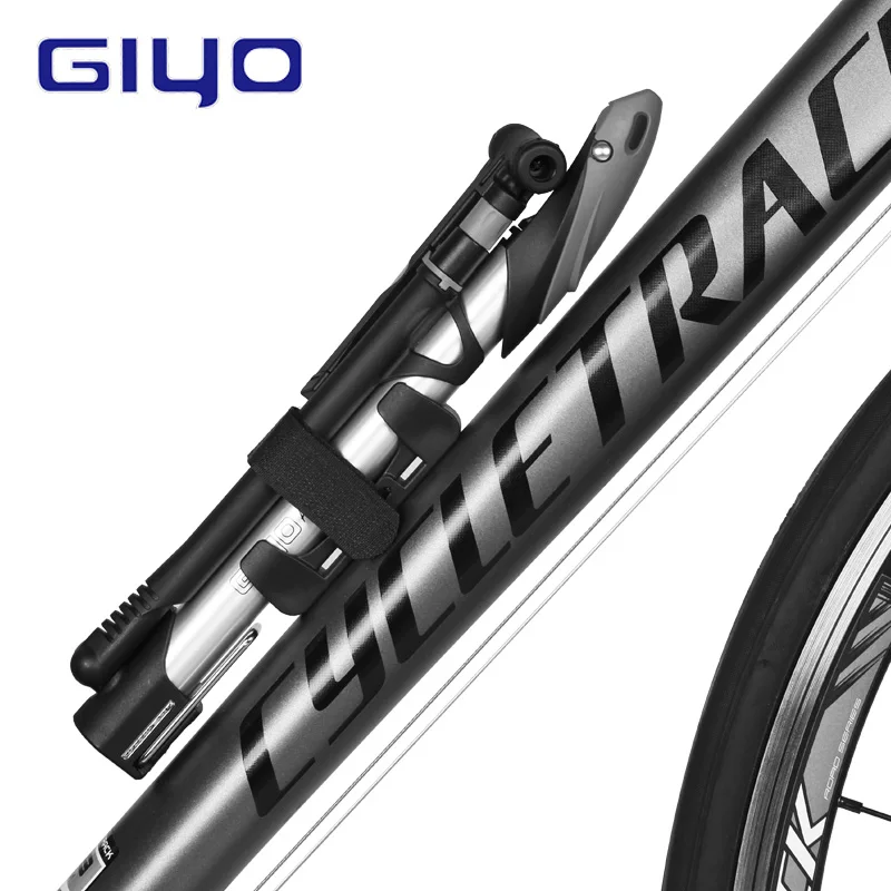 

GIYO Road Bike Portable Inflator 140 Psi MTB Bicycle Inflator with Hose Portable Presta Schrader Valve Mini Quick Inflator