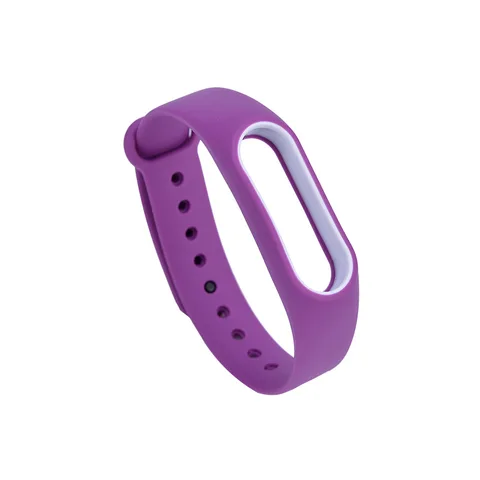 Soft Silicone For Xiaomi Mi Band 2 Replacement Sport Silicone Strap Wristband Bracelet Two-Tone Replacement Strap 23