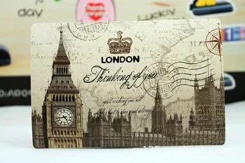 

European style retro style world and blessings postcard collection art lenticular recycled recordable 10.2*14.2cm 18pcs