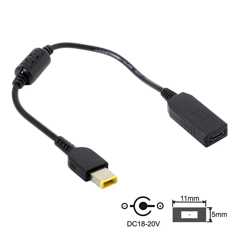 Usb 3,1 type C Usb-C к Dc 20 в 11 5,0 мм для Dell Hp разъем питания Pd эмулятор триггер нагрузочный кабель для ноутбука встроенный Pd эмулятор