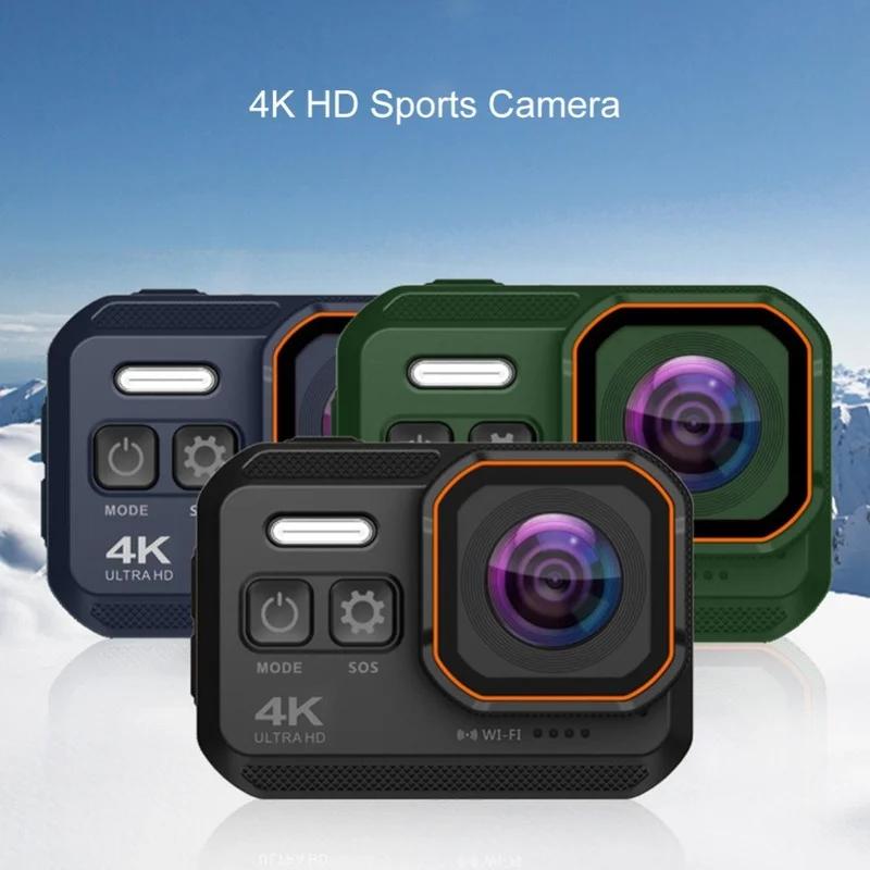 미니 야외 1080P 액션 카메라, 방수 울트라 HD 광각 녹화 캠, 4K 스포츠 카메라, 와이파이 다이빙 비디오 촬영 카메라