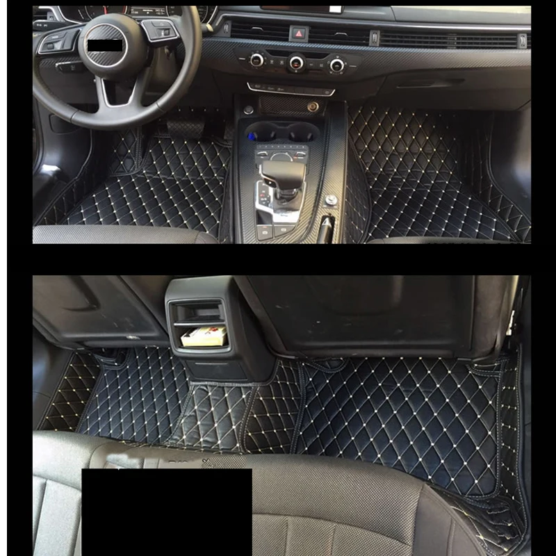 Кожаный Автомобильный коврик ковер для audi a4 B7 B8 2004 2005 2006 2007 2008 2009 2010 2011 2012 2013