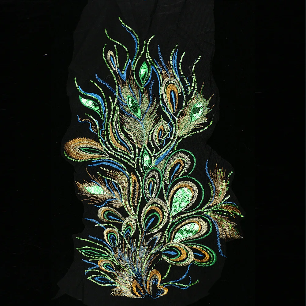 Тканевая паста компьютерная вышитая anchovies перьевая ткань паста DIY свадебное платье аксессуары оптом