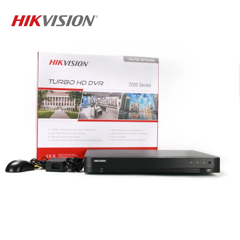 Hikvision Оригинальная английская версия Turbo HD DVR DS 7216HQHI K2 16ch 4MP HDTVI/HDCVI/AHD/CVBS сигнал HDMI