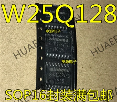 10 шт./лот W25Q128 W25Q128BVFIG W25Q128BVFG 16MFLASH SOP16 в
