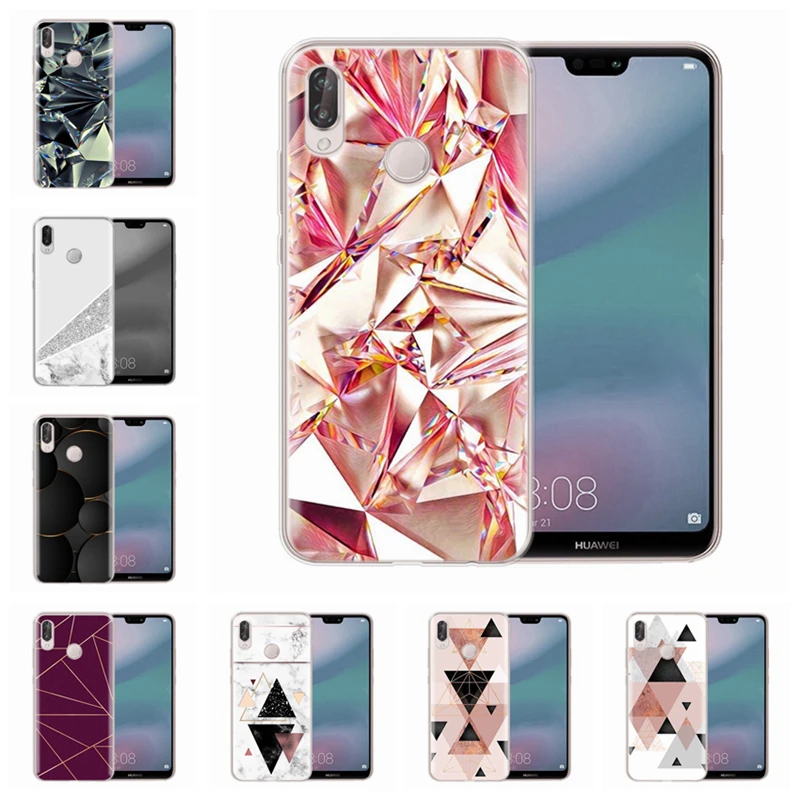 ТПУ для huawei P Smart P8 P9 P10 lite Y5 II/Nova 3 Honor 7A 8A 8X 8C 9 10 Мягкий чехол дизайн ослепительный