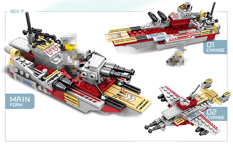 1000+ PCS Military Warship Navy Aircraft Army Figures Building Blocks LegoINGlys Army Warship Construction Bricks Children Toys