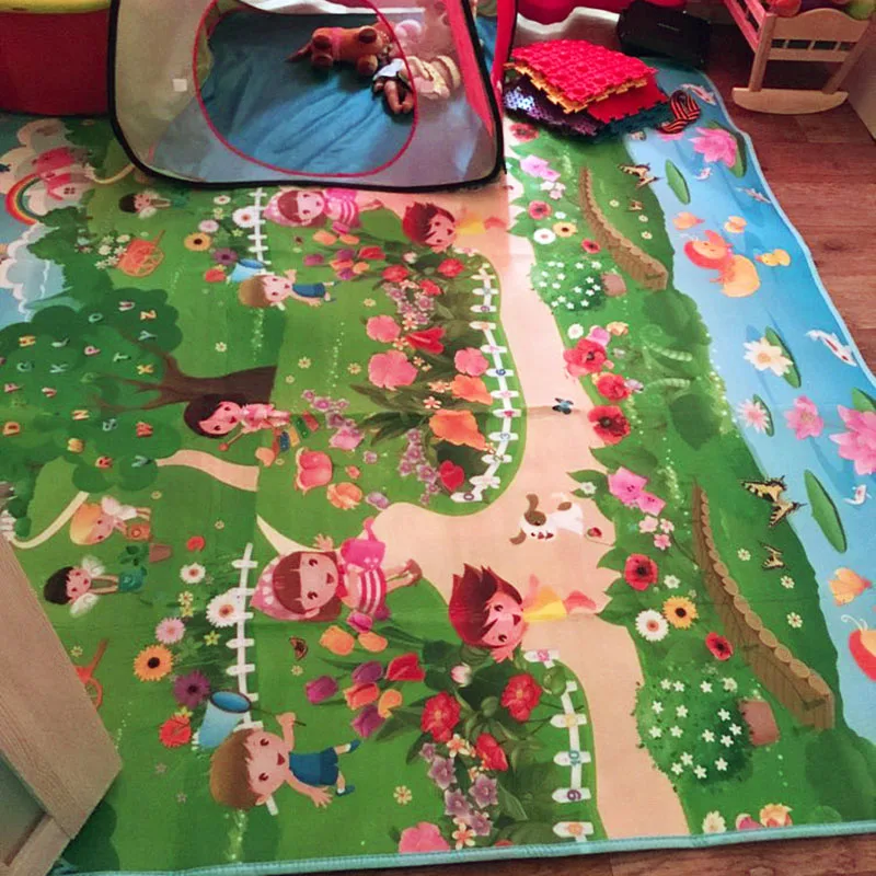 2*1 8 м детский двухсторонний игровой коврик для ползания пазл пенопластовый