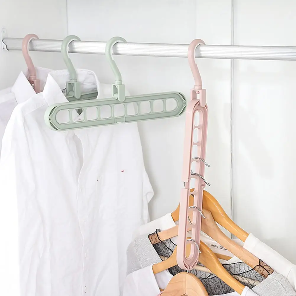 

Magic 9 Support Circle Clothes Hanger Racks Clothes Drying Rack Multifunction Plastic Clothes Hangers Home Storage Hangers