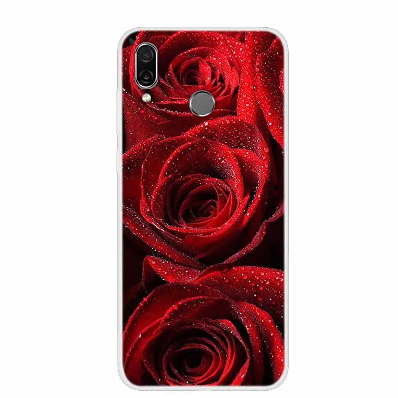 Chic Floral & Animal Print Soft TPU Silicone Case for Huawei Honor Play - 6.3 Protective Phone Cover