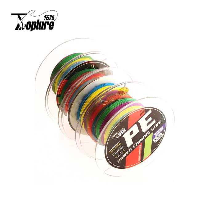 TL Microfilament Braided Fishing Line 8Strands9strands Multicolorhigh  strength PE Line 300M Change To Another Color Per 10Meters