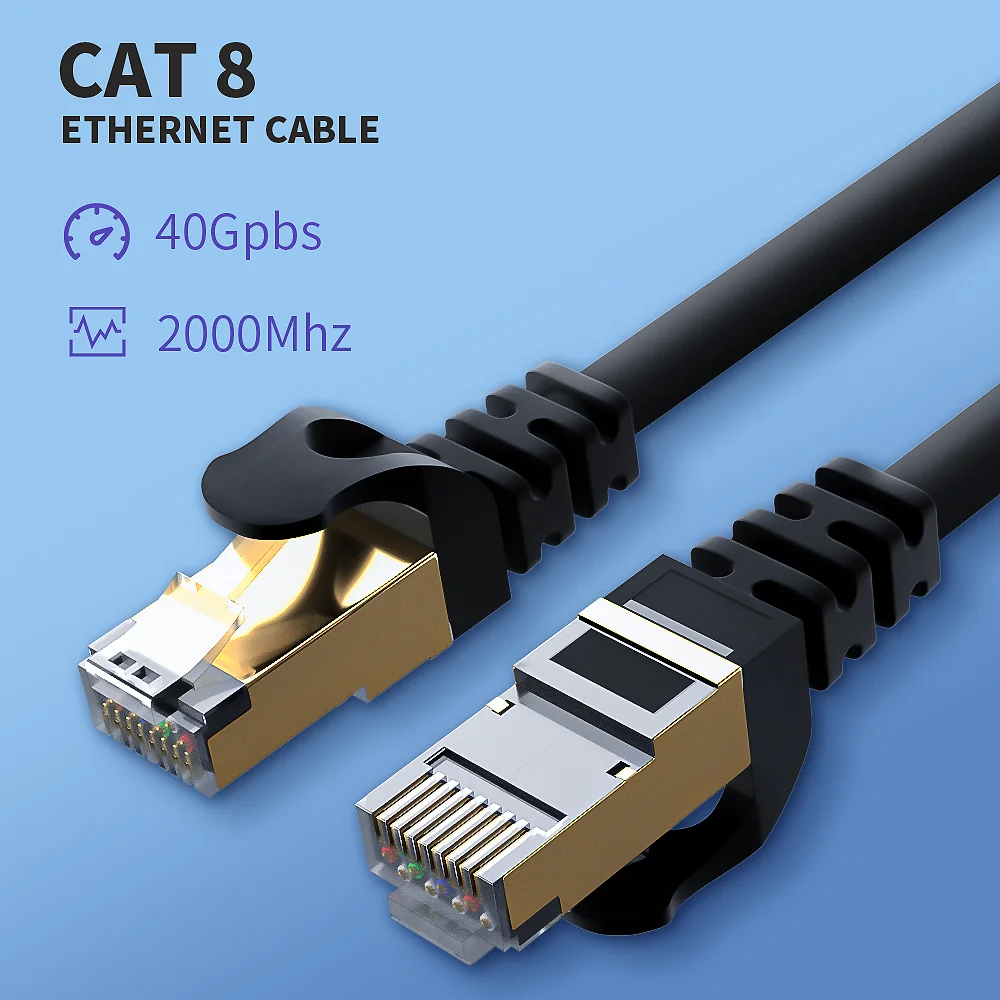 Высокоскоростной сетевой кабель Cat8 40 Гбит/с SSTP UTP Ethernet Cat7 Lan-кабель для