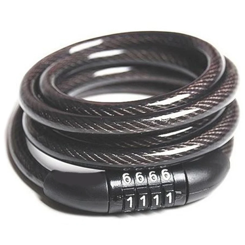

ABGZ-Anti-Theft Cable Tyre Tire Safe Lock With Steel Wire For Xiaomi Mijia M365 Ninebot Es1 Es2 Electric Scooter Wheel Hub Coded