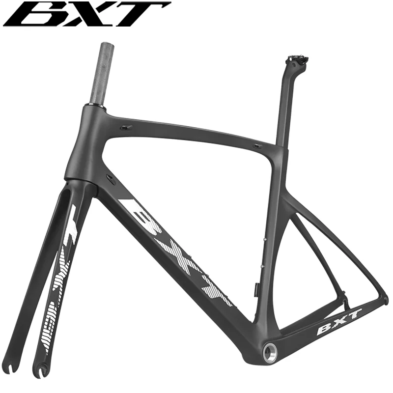 Bicycle Parts Bicycle Frame BXT-Ultralight Carbon Road Bike Frame 700C X 25C Full Carbon Road Bicycle Frameset Fork Seatpost