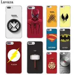 Lavaza Marvel DC супергерой логотип Жесткий Чехол для телефона iPhone 4 5 5C 6 6plus 7 8plus X XS XR 11 11pro Max