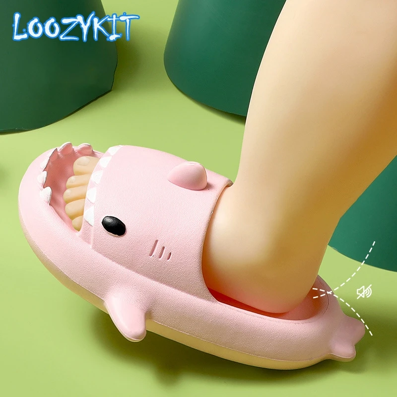 Shark Summer Children's Slippers Rainbow Shoes For Kids Toddler Baby Outdoor EVA Cartoon Print Cute Flat Heels Beach Sandals - Image 4