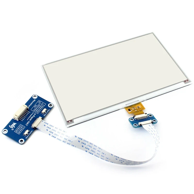 Waveshare 7,5 дюймовый E-Ink дисплей HAT SPI интерфейс для Raspberry Pi 2B/3B/Zero W три цвета: красный, черный, белый