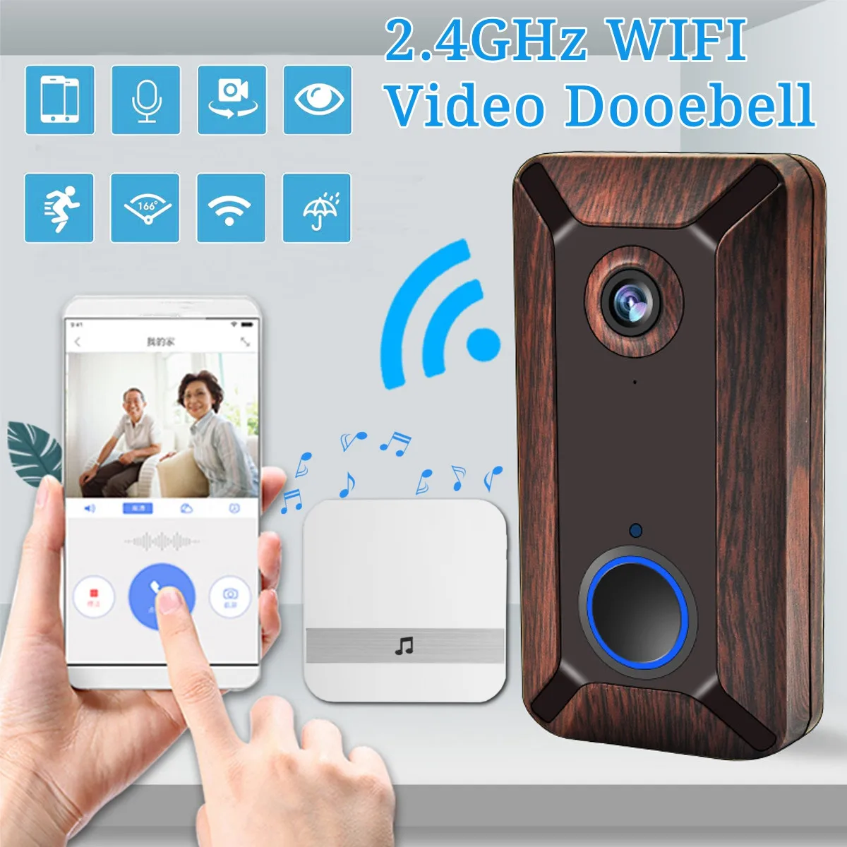 

Smart IP Video Intercom WI-FI Video Door Phone Door Bell WIFI Doorbell Camera For Apartments IR Alarm Wireless Security Camera
