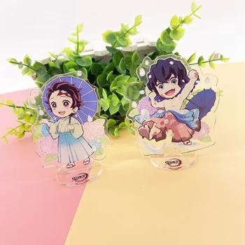 

Anime Demon Slayer Nezuko Zenitsu Tanjirou Giyuu Inosuke Q Ver. Action Figures Toys Kimetsu no Yaiba Acrylic Stand Figurine Toy