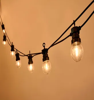 

2020 Dropshipping LED Spherical Lamp String Outdoor Waterproof Wreath Party Backyard 13M G50 IP44 24V Hanging type Lighting