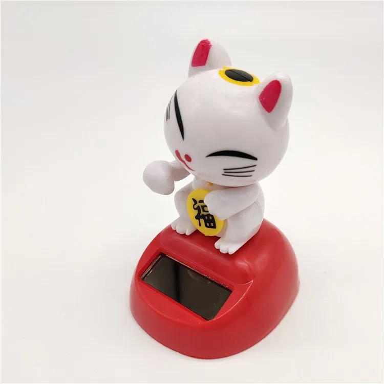 Новые солнечные украшения автомобиля Lucky Cat Симпатичные авто аксессуары украшение автомобиля Lucky приносит безопасность креативное украшение-кукла