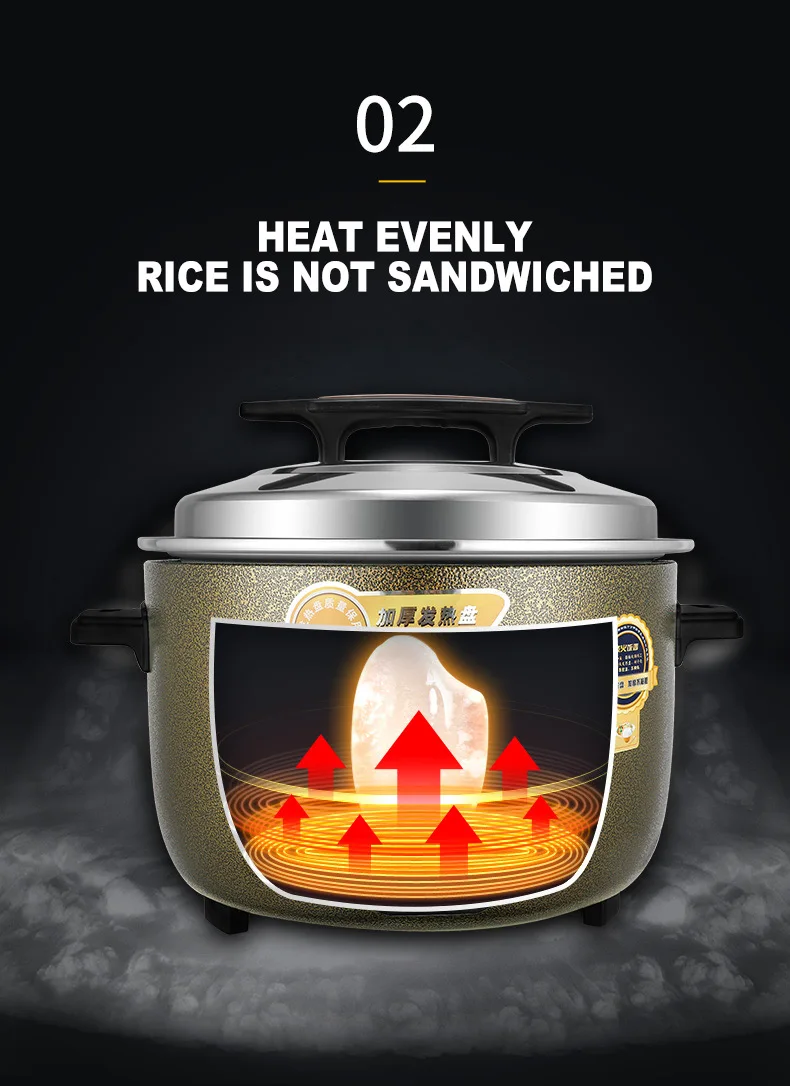 Description Picture 5 of item8L 10L Commercial Rice Cooker Canteen Large Capacity Multi Cooker Non-stick Pan Rice Cooking Machine