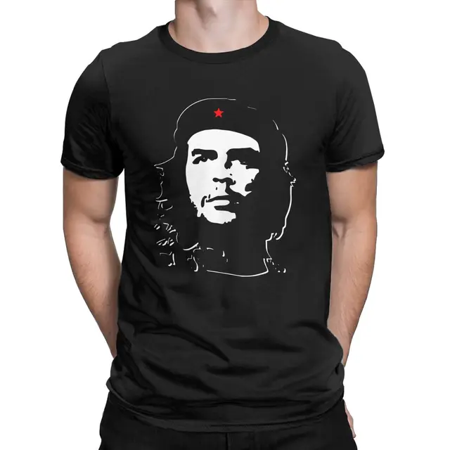 Guevara camisetas de algodón de 100% para hombre, camisetas de cuello redondo, ropa de manga corta de talla grande|Camisetas| - AliExpress