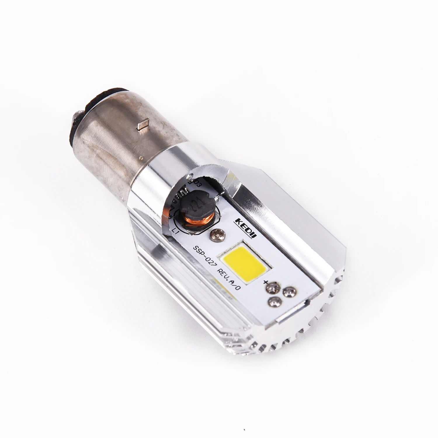 1 шт. H6 BA20D 6~ 80V 12W Белый 6500K светодиодный фонарь для мотоцикла и велосипеда Hi/Lo