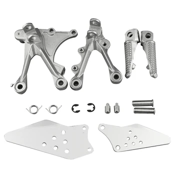 

Motorbike Footrest Front Rider Foot Pegs Foot Rest Bracket Kit for KAWASAKI NINJA ZX6R 2005 2006 2007 2008 Aluminum Alloy