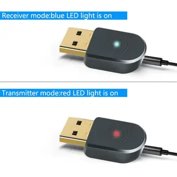 

Bluetooth 5.0 Audio Receiver Transmitter 2-in-1 AUX Mini Bluetooth Wireless Adapter Built-in Call MIC For TV PC Car