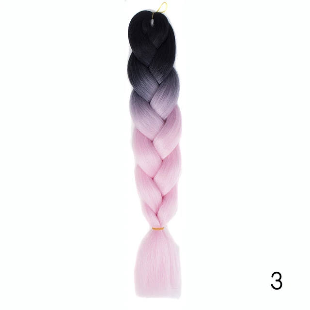 YXHAIR 100g 48 Inch Synthetic Jumbo Box Braids Expression Crochet Hair Extension for Women Pre Stretched Yaki Ombre B5