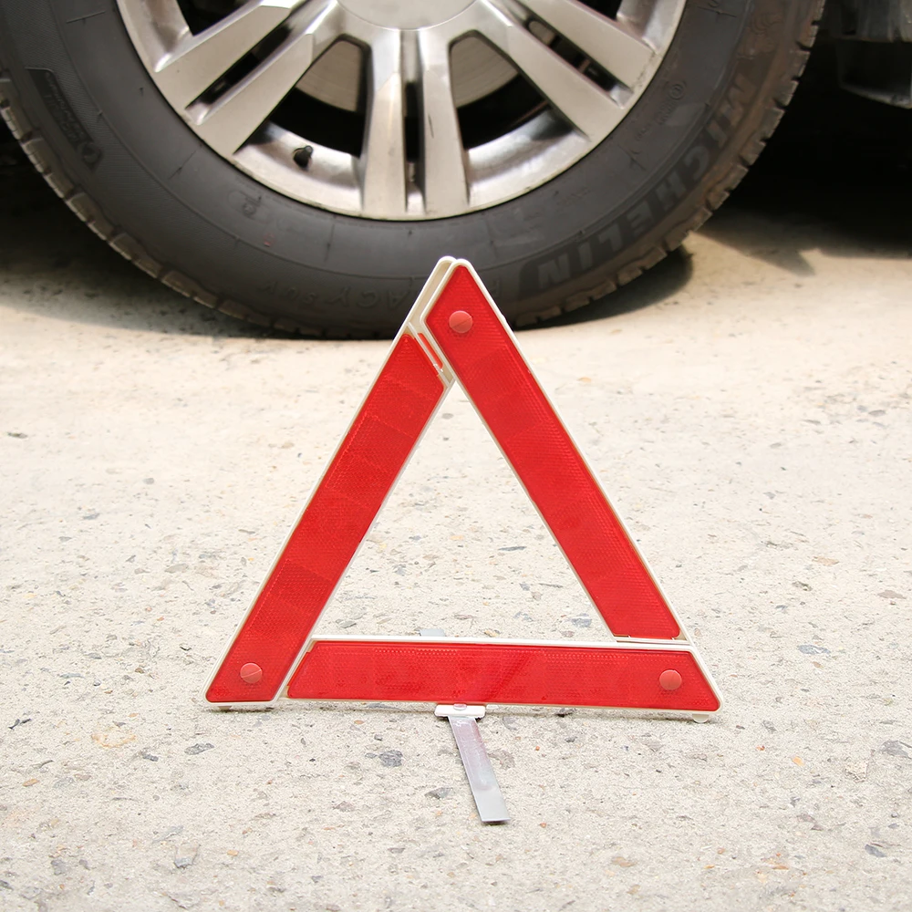 

1PC Roadside Warning Sign Reflective Triangle Folding Safety Car Alarms Emergency Breakdown Hazard Stop Sign Auto Accessories