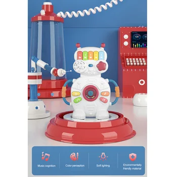 

Children's Multifunction Simulation Toy Baby Light Music Hand Drums Puzzle Electronic Keyboard Early Learning Machine