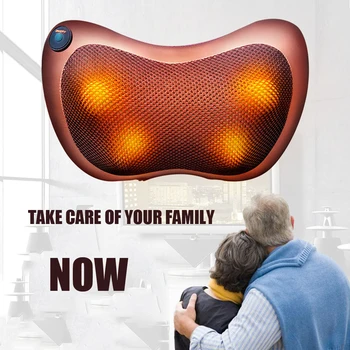 

Electric Multifunctional Massager Pillow Home Car Cervical Massages Neck Back Waist Body Arm Foot Infrared Heated Massage