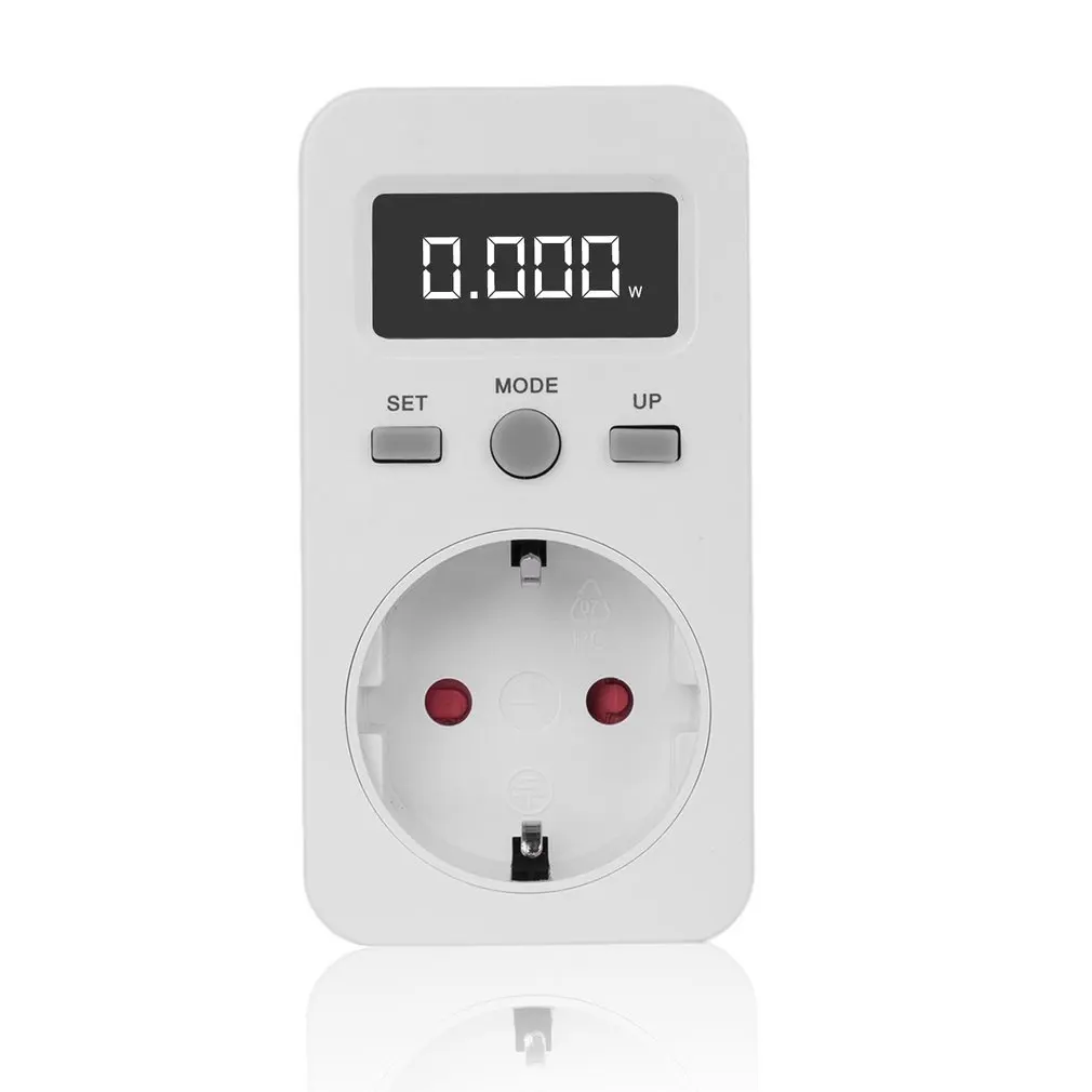 

Digital Power Meter Plug-in Socket Electric Wattmeter Energy Monitor Meter LCD Display Household Measuring Outlet Analyzer