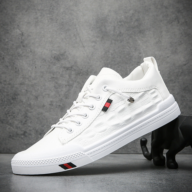 Summer New Korean Style Trend All-match Leather Shoes Men's Fashion Comfortable Trend Casual White Shoes