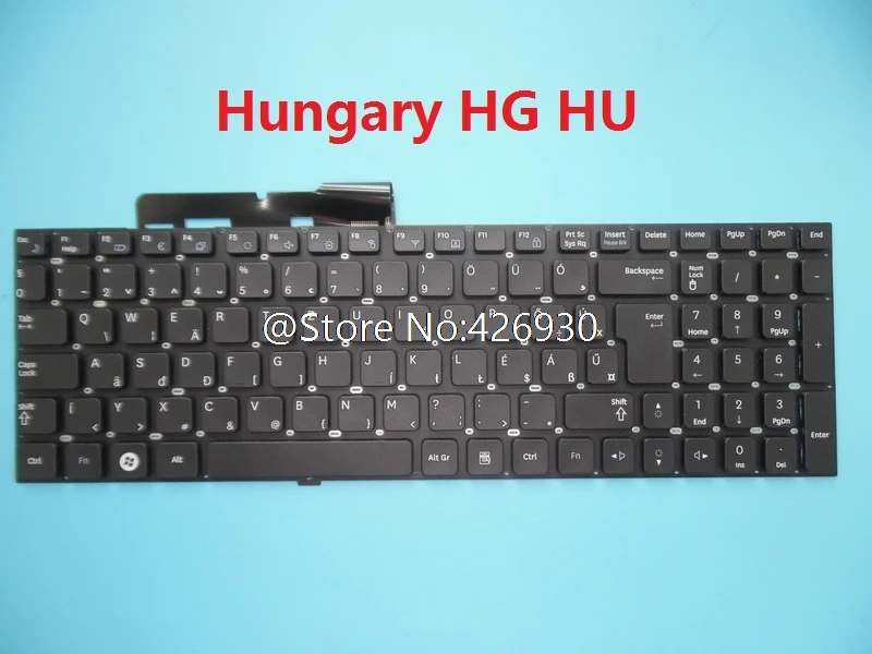Клавиатура для ноутбука Samsung RF510 RF511 QX530 RC530 английский США Венгрия HG HU Swiss SW