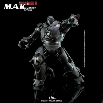 

For Collection In Stock 1/9 Alloy Diecast King Arts DFS039 37CM Alloy Diecast Iron Man 3 Action Monger Figure Model for Fans