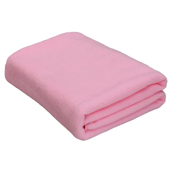 

2x Large Microfibre Towel Sports Bath GYM Quick Dry Travel Swimming Camping Beach, Light Pink