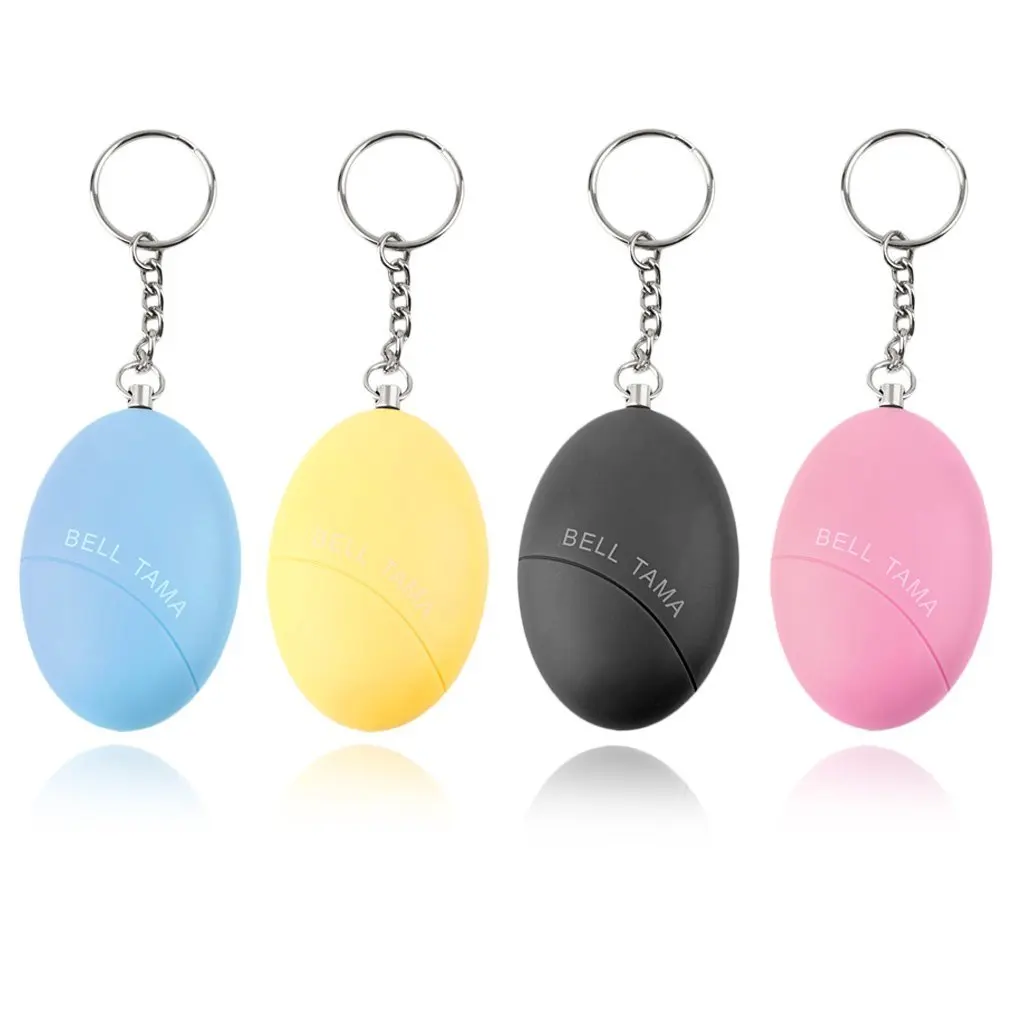 Smart Key-chain Eggs Shape Scream Loud Anti-Attack Self Defense Protective Alert Lovely Practical Safety Women Girl Alarm