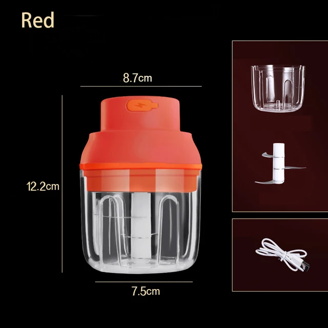 Többfunkciós Mini Húsdaráló Usb Elektromos Fokhagyma Masher Présprés Mincer Zöldség Chili Chopper Konyhai Szerszámok 100/250 Ml - Image 6