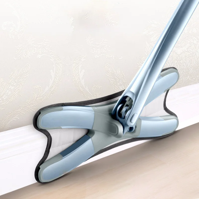 X-type Floor Mop Flat Mops 360 Degree For Wood Ceramic Tiles Home Cleaning Tool Household with Reusable Microfiber Pads Lazy Mop