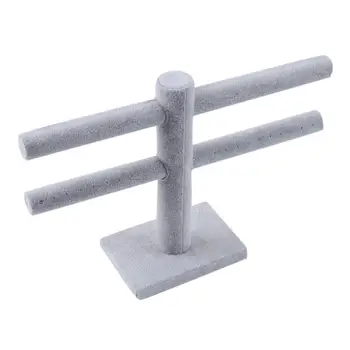 

Fashion Double Layer Jewelry Organizer Rack Stand Bracelet Chain Jewelry Earing Display Holder