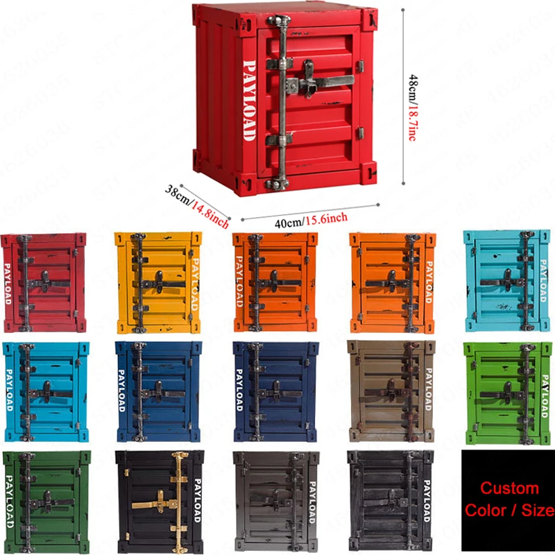 Креативный винтажный металлический промышленный тематический контейнер для