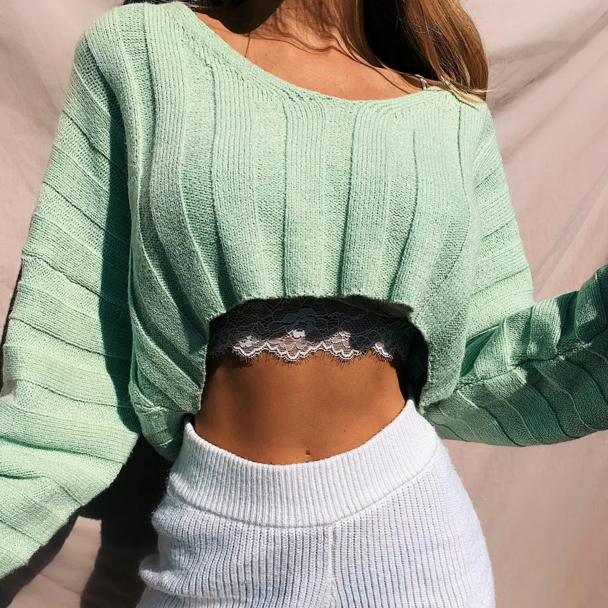 

Spring Soft Sweater Women Jumper V Neck Slim Elasticity Knitted Pullover Female Long Sleeve Summer Autumn Knitwear Crop Tops