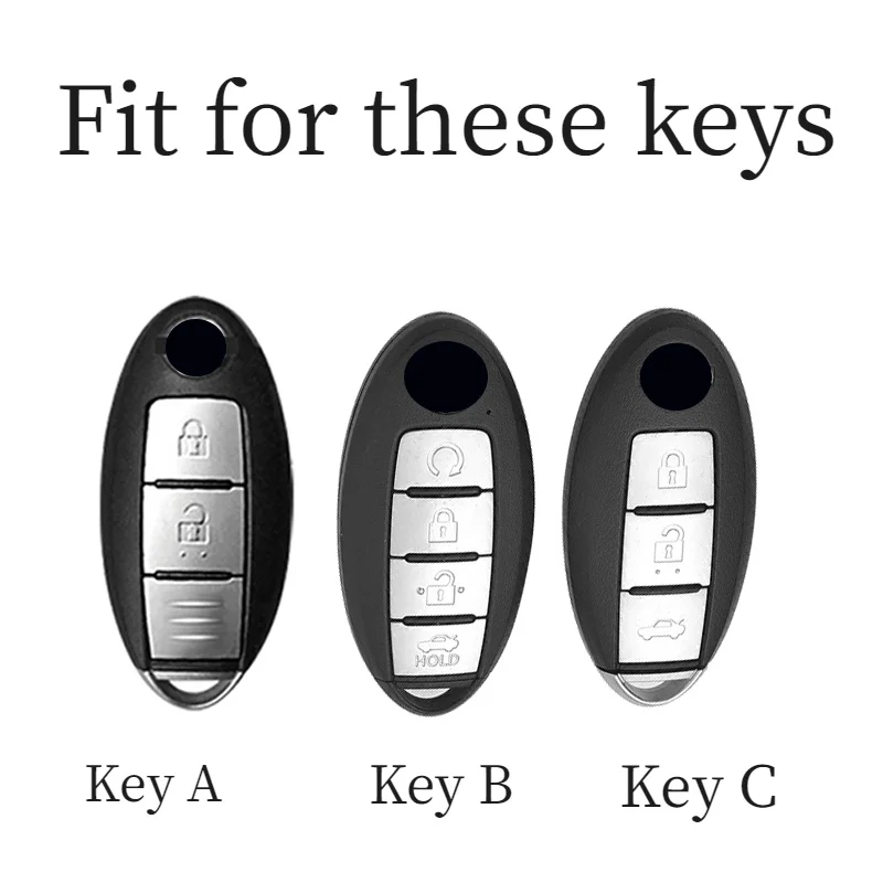 Custodia per copertura completa chiave a distanza per auto per Nissan Qashqai Juke J10 J11 x-trail T32 T31 prende i colpi Tiida Pathfinder Note Case Shell Cover - H0223350b4fb94f88b6bb6f98fc9cd2b3D