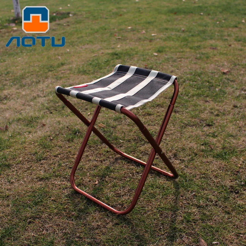 

Outdoor New Style Folding Stool 7075 Aluminium Alloy Portable Barbecue Fishing Folding Stool Chair AT6751 a Generation of Fat