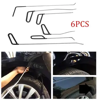 

6pcs Hos Rods Paintless Dent Removal Tool Car Repair Tools Door Dent Ding Hail Removal