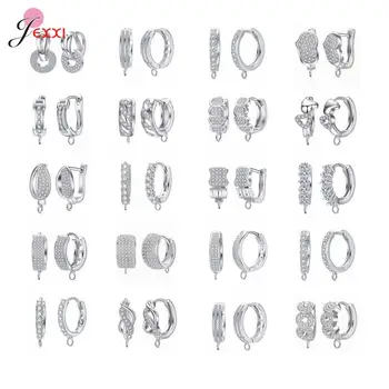 

New Arrivals Best Price Genuine 925 Sterling Silver Earring Findings Fashion Women Jewelry Components Beautiful DIY Jewelry