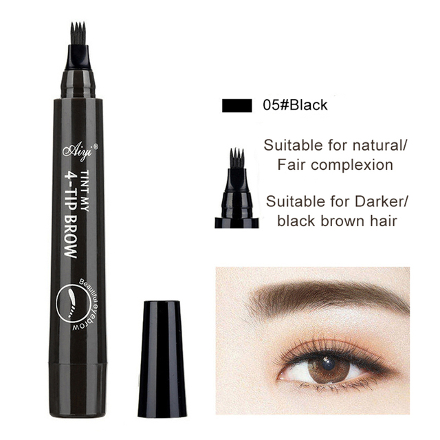 Double Head Eyebrow Pencil Waterproof Long Lasting Ultra Fine Triangle Tint Eye Brow Pencil Makeup Mascara Enhance Cosmetics